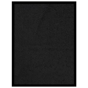 vidaXL Felpudo negro 40x60 cm