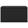 vidaXL Banco de pasillo de madera de ingenier&iacute;a negro 80x40x45 cm