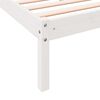 vidaXL Cama extralarga sin colch&oacute;n madera maciza pino blanca 100x210cm
