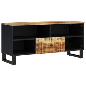 vidaXL Mueble de TV madera mango y madera contrachapada 100x33x46 cm