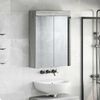 vidaXL Armario con espejo de ba&ntilde;o TULUM Gris Sonoma 60 x 16,5 x 78 cm