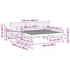 vidaXL Estructura de cama Marr&oacute;n 200 x 200 cm Madera de pino macizo