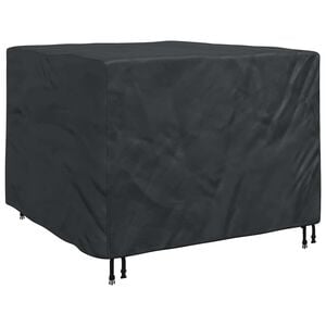 vidaXL Funda para muebles Negro 125 x 125 x 74 cm Tela Oxford 210D