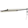 vidaXL Toldo retr&aacute;ctil autom&aacute;tico color crema 3,5x2,5 m