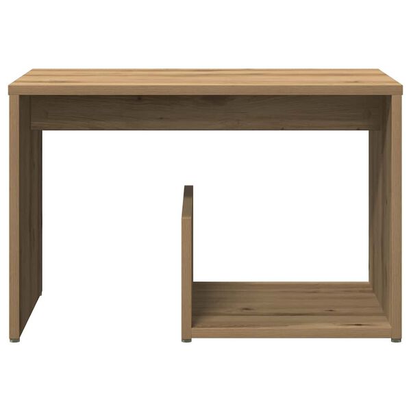 vidaXL Mesa auxiliar de madera de ingeniería roble artisan 59x36x38 cm