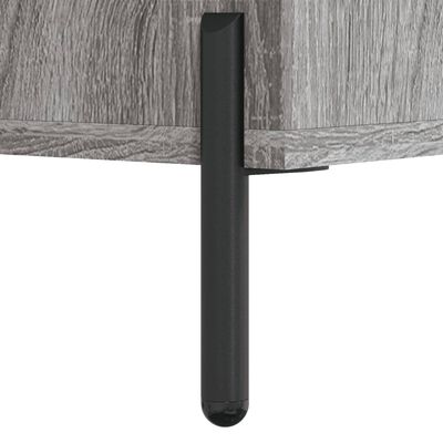 vidaXL Mesa de centro madera contrachapada gris Sonoma 102x50x40 cm