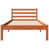 vidaXL Cama sin colch&oacute;n madera maciza de pino marr&oacute;n cera 100x200 cm
