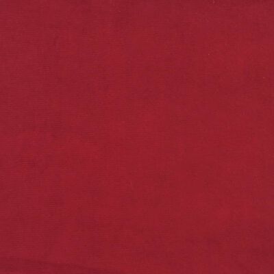 vidaXL Reposapiés de terciopelo rojo vino tinto 78x56x32 cm