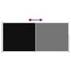 vidaXL Toldo lateral retr&aacute;ctil para patio negro 220x500 cm