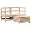 vidaXL Juego de sof&aacute;s de jard&iacute;n 3 piezas madera maciza de pino