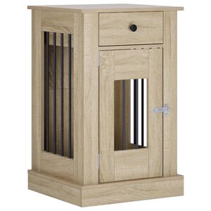 vidaXL Mueble para jaula de perro Roble Sonoma 50 x 47,5 x 80 cm