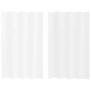 vidaXL Cortina de Voil&eacute; con cortinas 2 pcs 140 x 140 cm Poli&eacute;ster