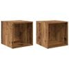 vidaXL Armario de Pared Montada en la pared 2 uds. Madera vieja