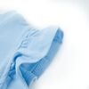 Camiseta infantil de manga volante azul claro 104