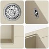 vidaXL Lavabo Beige 670 x 460 mm 80% Cuarzo y 20% Resina