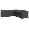 vidaXL Funda para muebles Negro 270 x 270 x 80 cm Tela Oxford 420D