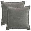 vidaXL Funda de almohada 2 uds. HOUTEN Gris oscuro 40 x 40 cm