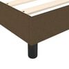 vidaXL Estructura de cama con somier tela marr&oacute;n oscuro 80x200 cm
