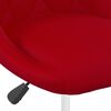 vidaXL Sillas de comedor giratorias 6 unidades terciopelo rojo tinto