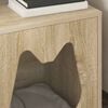 vidaXL Casa para Gatos Sonoma 42,5 x 40 x 53,5 cm Madera de ingenier&iacute;a
