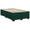 vidaXL Estructura cama sin colch&oacute;n terciopelo verde oscuro 120x190cm