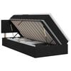 vidaXL Cama con almacenamiento y colch&oacute;n Negro 100 x 200 cm Terciopelo