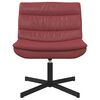 vidaXL Silla giratoria Rojo vino 63 x 75 x 76 cm PU