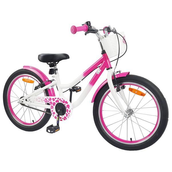 vidaXL Bicicleta Infantil 20 Pulgadas para 6-11 a&ntilde;os Rosa Oscuro