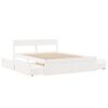 vidaXL Estructura de cama sin colch&oacute;n madera maciza de pino 160x200 cm
