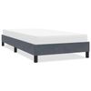 vidaXL Estructura de cama sin colch&oacute;n terciopelo gris oscuro 100x220cm