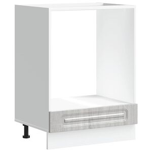 vidaXL Mueble de horno Kalmar gris sonoma madera reconstituida