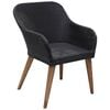 vidaXL Juego de comedor para jardín 3 piezas negro