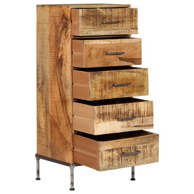 vidaXL Cómoda de madera maciza de mango 45x35x106 cm