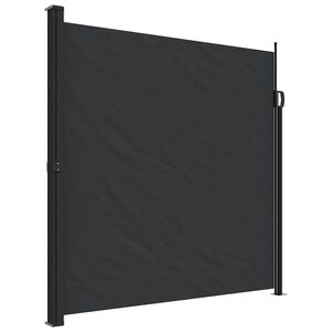 vidaXL Toldo lateral retr&aacute;ctil negro 200x300 cm