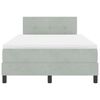 vidaXL Cama tipo Box Spring Gris Claro 120 x 200 cm Terciopelo