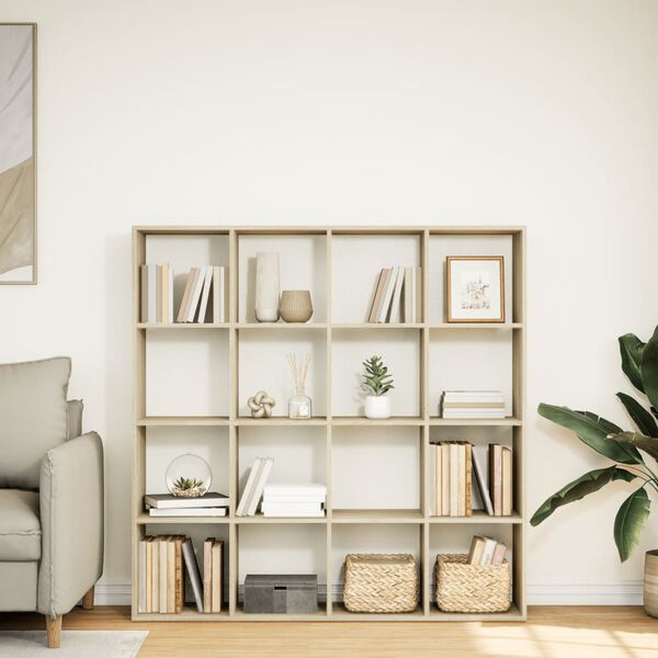 vidaXL Estanter&iacute;a madera de ingenier&iacute;a roble Sonoma 137,5x29x137,5 cm