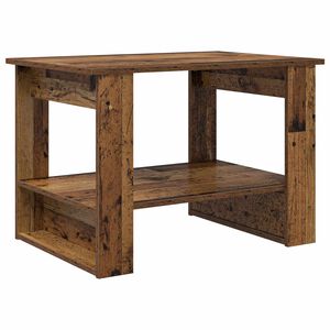 vidaXL Mesa de Caf&eacute; Madera vieja 72 x 50 x 50 cm Madera de ingenier&iacute;a