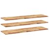 vidaXL Estante flotante 3 uds madera acacia acabado aceite 120x40x2 cm