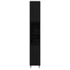 vidaXL Gabinete de Ba&ntilde;o con estante Roble Negro 30 x 30 x 190 cm