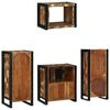 vidaXL Juego de muebles de ba&ntilde;o 4 pcs Madera s&oacute;lida recuperada