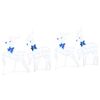 vidaXL Renos LED 4 uds. 45 x 19 x 65 cm tela