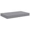 vidaXL Estantes flotantes de pared 2 uds MDF gris 40x23x3,8 cm