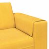vidaXL Sof&aacute; con coj&iacute;n Amarillo Claro 250 x 188 x 76 cm Tela de Pana