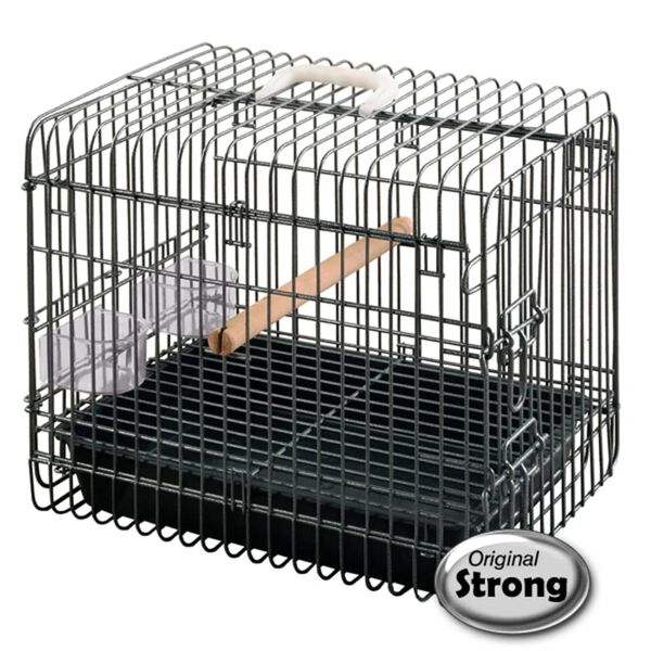 Strong Transport&iacute;n para p&aacute;jaros Light 33x45x39 cm negro 99036