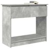 vidaXL Mesa consola con cajones gris hormigón 85,5x38,5x74,5 cm