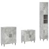 vidaXL Juego de armarios de ba&ntilde;o de 3 piezas HAARLEM Gris Hormig&oacute;n