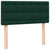 vidaXL Cama box spring con colch&oacute;n terciopelo verde oscuro 100x220 cm