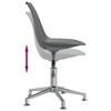 vidaXL Sillas comedor giratorias 6 unidades cuero sint&eacute;tico gris