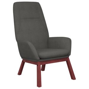 vidaXL Sill&oacute;n de relax de tela gris oscuro