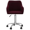 vidaXL Sillas de comedor giratorias 4 unidades tela morada